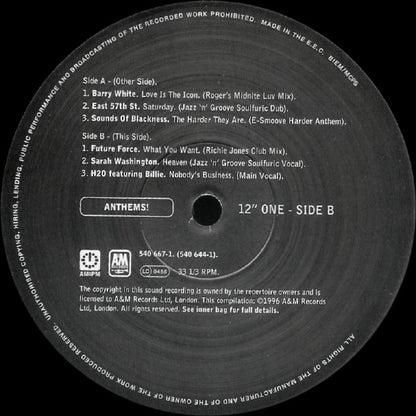 Various : Anthems! (Limited Edition Box) (4x12", Comp + Box, Ltd)