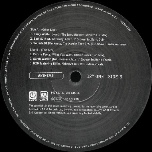Various : Anthems! (Limited Edition Box) (4x12", Comp + Box, Ltd)