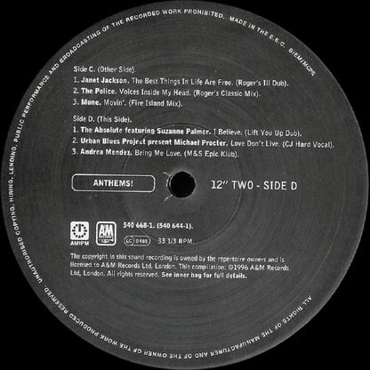 Various : Anthems! (Limited Edition Box) (4x12", Comp + Box, Ltd)