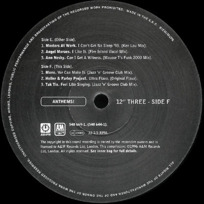 Various : Anthems! (Limited Edition Box) (4x12", Comp + Box, Ltd)