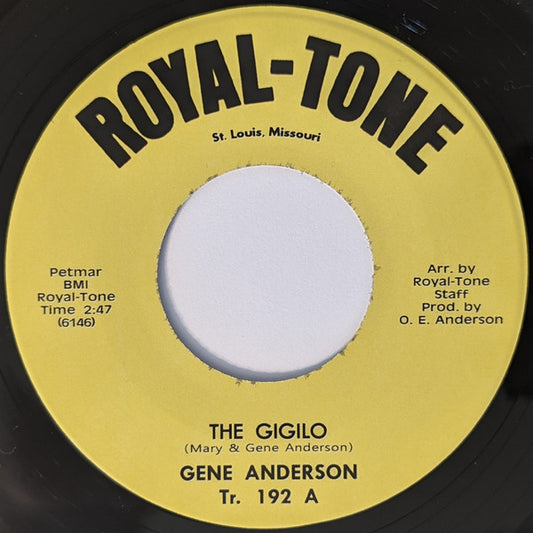 Gene Anderson : The Gigilo / The Loneliest One (7")