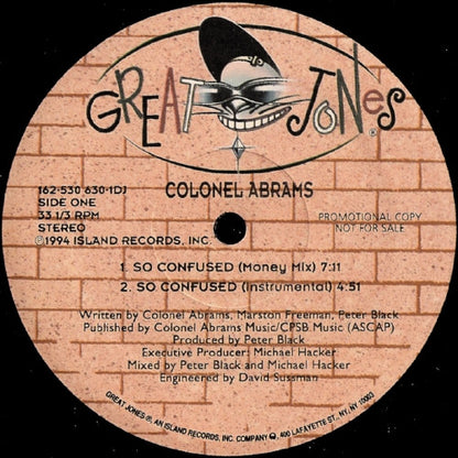 Colonel Abrams : So Confused (12", Promo)