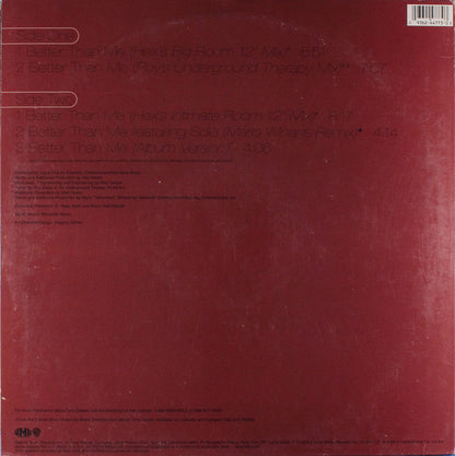 Terry Dexter : Better Than Me (12")