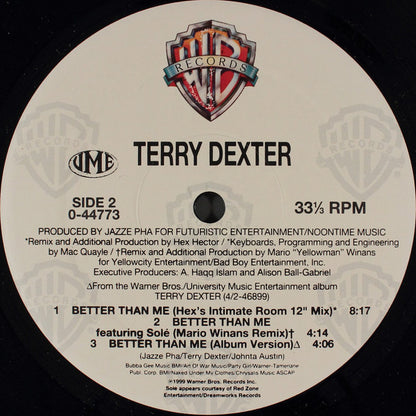 Terry Dexter : Better Than Me (12")