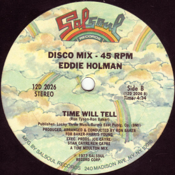 Eddie Holman : This Will Be A Night To Remember (12", Single)