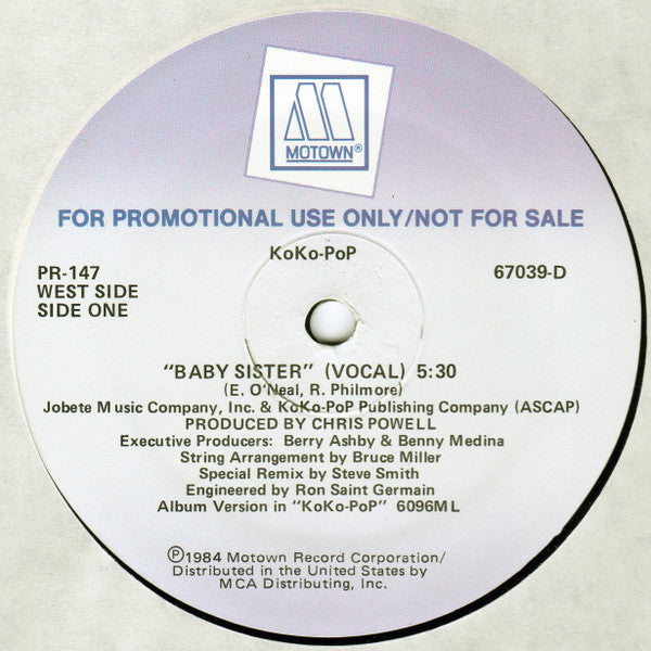 KoKo-PoP : Baby Sister (12", Promo)