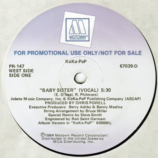 KoKo-PoP : Baby Sister (12", Promo)