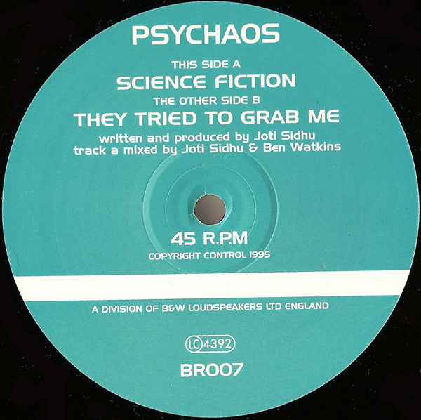 Psychaos : Science Fiction / They Tried To Grab Me (12")