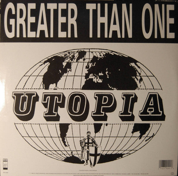 Greater Than One : Utopia (12")
