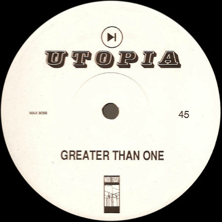 Greater Than One : Utopia (12")