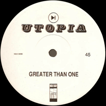 Greater Than One : Utopia (12")