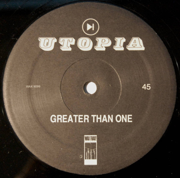 Greater Than One : Utopia (12")