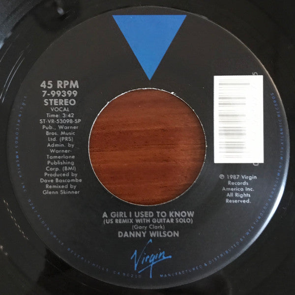 Danny Wilson (2) : A Girl I Used To Know (7", Single)