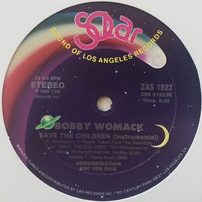 Bobby Womack : Save The Children (12", Single, Promo)