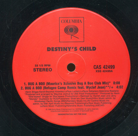 Destiny's Child : Bug A Boo (12", Promo)