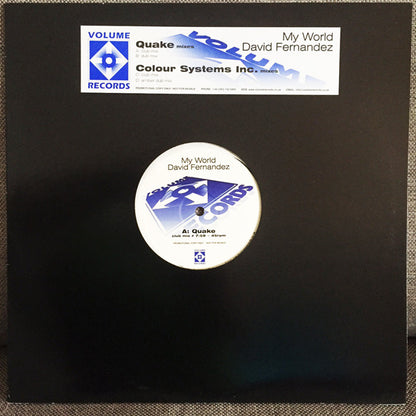 David Fernandez : My World (Quake / Colour Systems Inc. Mixes) (2x12", Promo)