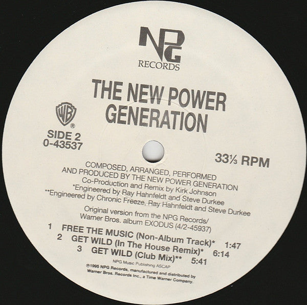 The New Power Generation : The Good Life (12", Maxi)