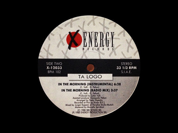 Ta Logo : In The Morning (12", Maxi)