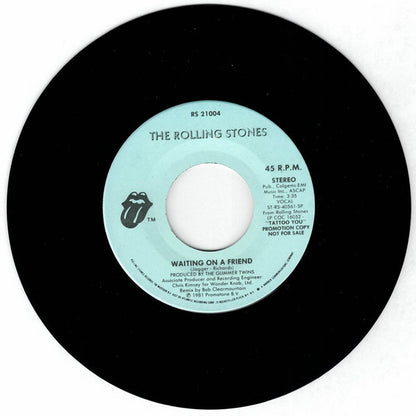The Rolling Stones : Waiting On A Friend (7", Single, Mono, Promo)