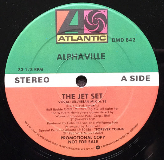 Alphaville : The Jet Set (12", Promo, Spe)