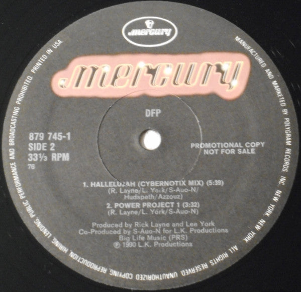 DFP : Hallelujah (12", Promo)