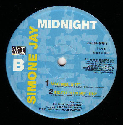Simone Jay : Midnight (12")