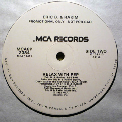 Eric B. & Rakim : Casualties Of War (12", Promo)