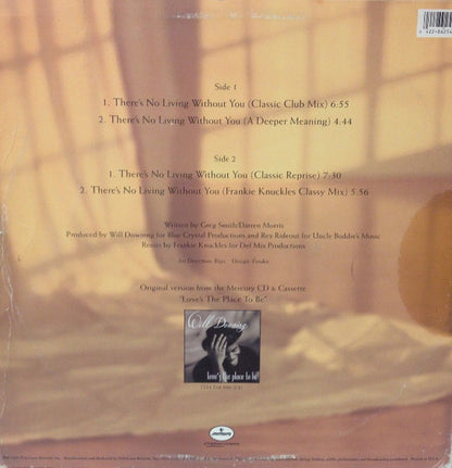 Will Downing : There's No Living Without You (12", Single)