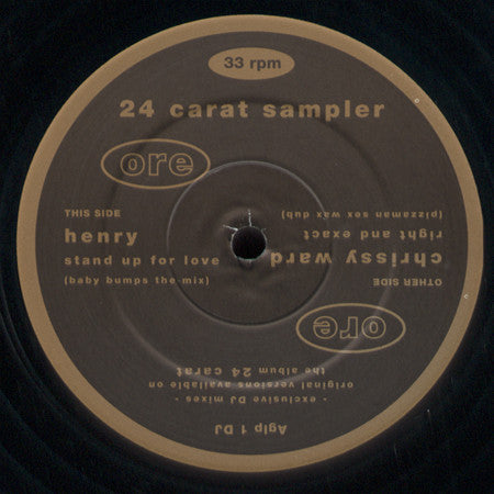 Henry / Chrissy Ward : 24 Carat Sampler (12", Promo, Smplr)