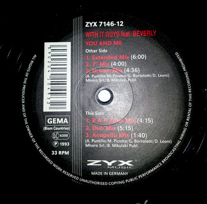 With It Guys : You And Me (12")