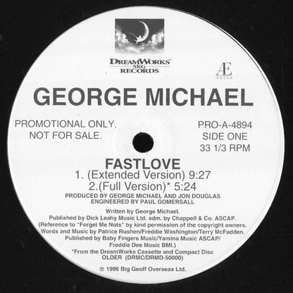 George Michael : Fastlove (12", Promo)