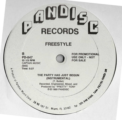Freestyle : The Party Has Just Begun (12", Promo, RE)