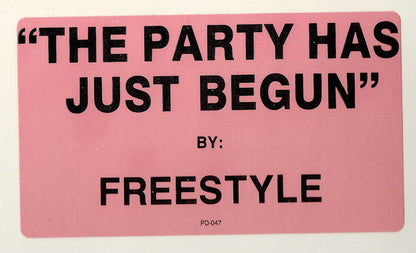 Freestyle : The Party Has Just Begun (12", Promo, RE)
