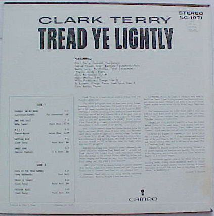 Clark Terry : Tread Ye Lightly (LP, Album)