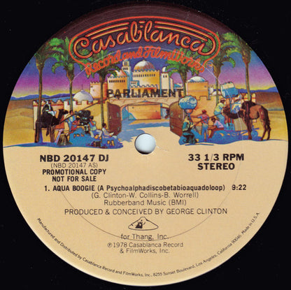 Parliament : Aqua Boogie (A Psychoalphadiscobetabioaquadoloop) (12", S/Sided, Promo)