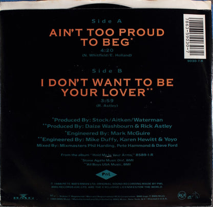 Rick Astley : Ain't Too Proud To Beg (7", Single)