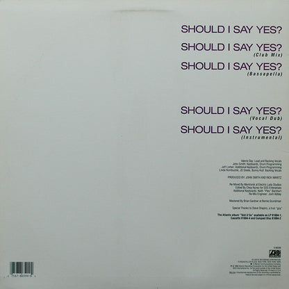 Nu Shooz : Should I Say Yes? (12")