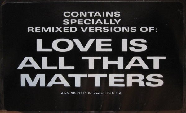 The Human League : Love Is All That Matters (12", Single)