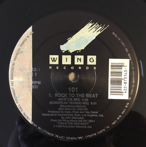 101 : Rock To The Beat (12", 49,)