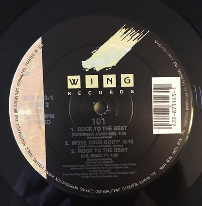 101 : Rock To The Beat (12", 49,)