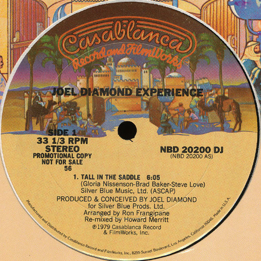 Joel Diamond Experience : Tall In The Saddle (12", Single, Promo, 56)