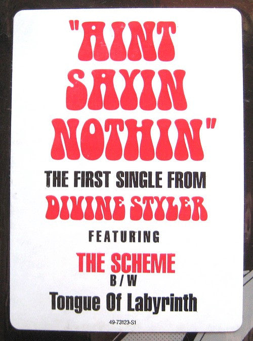Divine Styler Featuring The Scheme Team : Ain't Sayin Nothin / Tongue Of Labyrinth (12", Single)