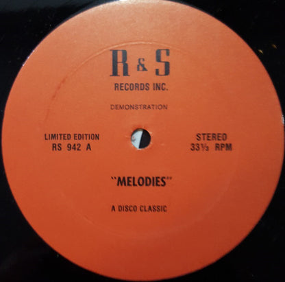 Made In USA / Alessandro Novaga : Melodies / Electronic Drums (12", Ltd, Unofficial)