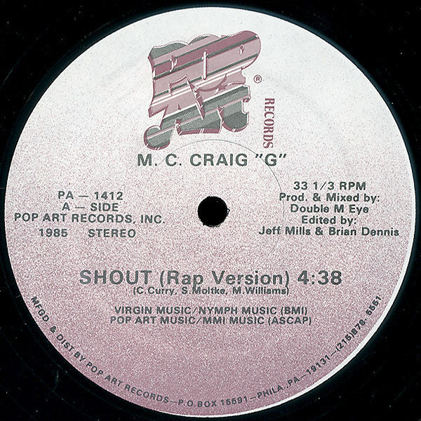 M. C. Craig "G"* : Shout (12")
