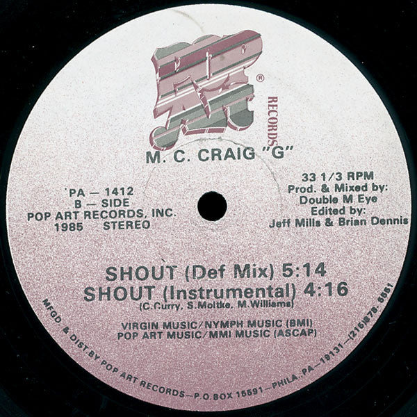 M. C. Craig "G"* : Shout (12")