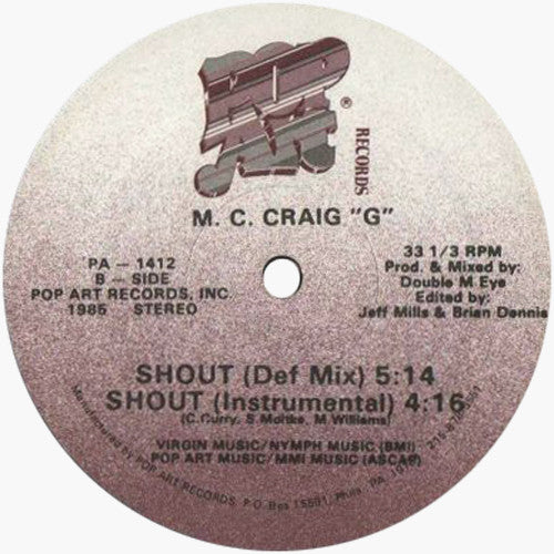 M. C. Craig "G"* : Shout (12")