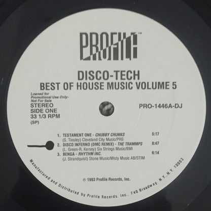Various : Best Of House Music Vol. 5 - Disco-Tech (2xLP, Comp, Promo)