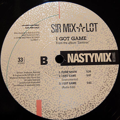 Sir Mix-A-Lot : I Got Game (12", Promo)
