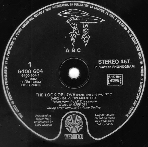 ABC : The Look Of Love (Parts One, Two, Three & Four) (12", Maxi)