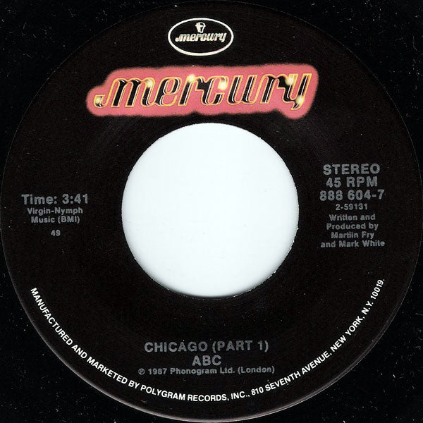 ABC : When Smokey Sings (7", Single, Spe)